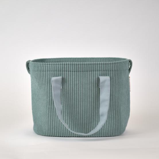 Sac Lunch Isotherme velours côtelé lichen