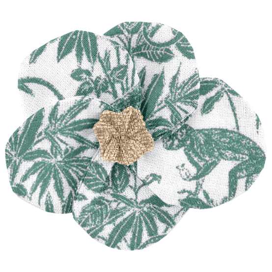 Petite Barrette Pétales de Fleur jungle vintage