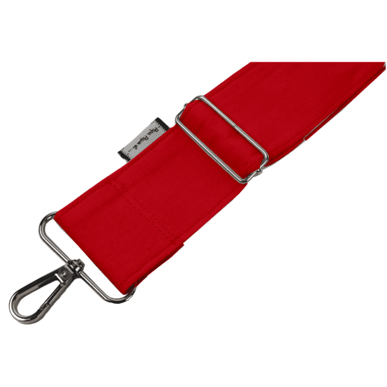 Bandoulière large rouge