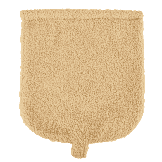 Rabat petite besace moumoute camel