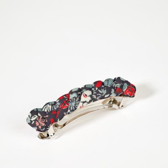Barrette cheveux tressée jardin d'aurore