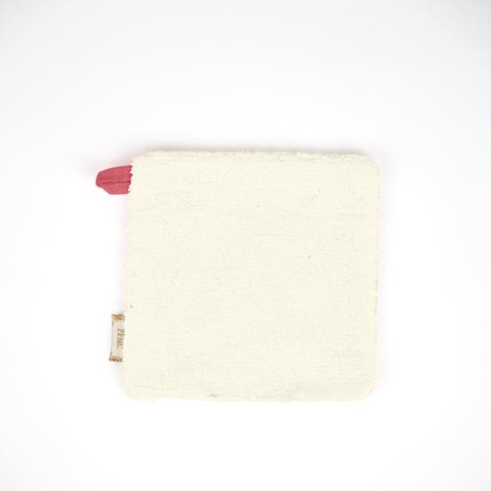 Carré Démaquillant Lavable gaze pois or rose sorbet