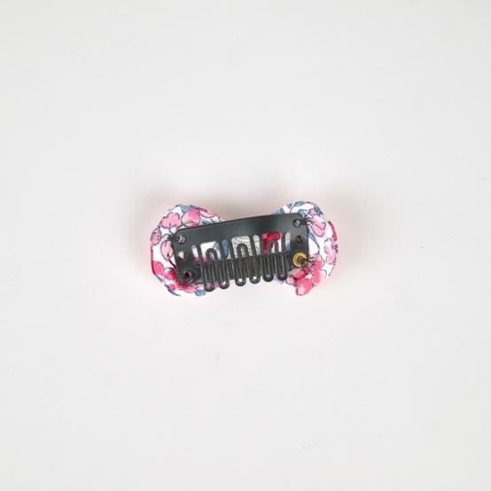 Barrette Noeud Anti-Glisse rose grenadine