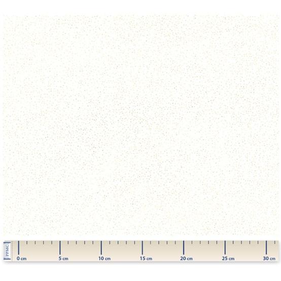 Tissu coton au mètre  blanc pailleté