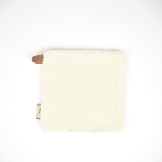 Carré Démaquillant Lavable gaze pailletée camel