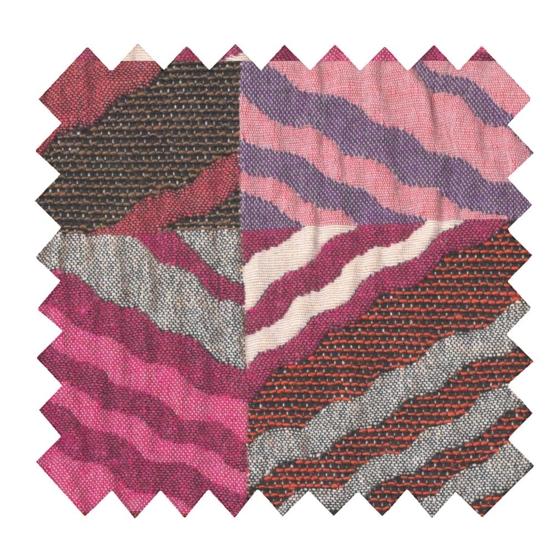 Tissu Jacquard zigzag pop