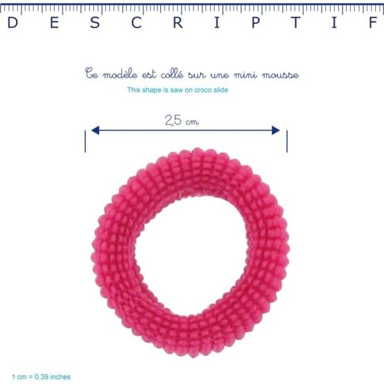 Mousse petit noeud fuchsia