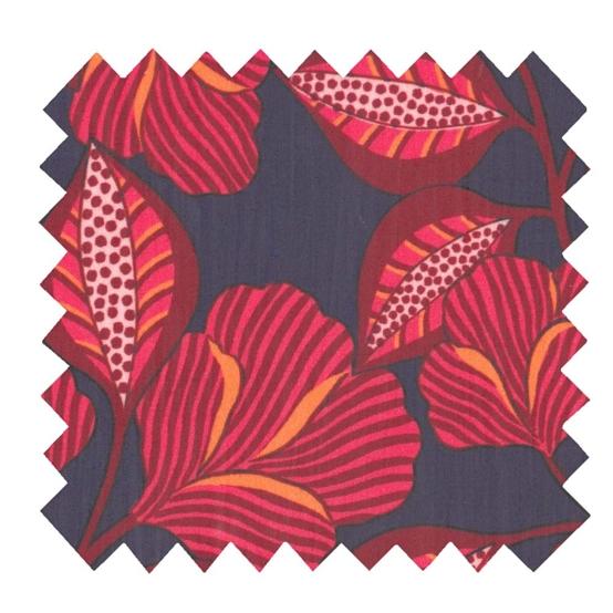 Tissu enduit  au mètre ex2577 calypso bordeaux