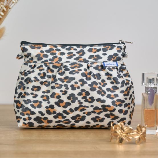 Pochette plissée leopard