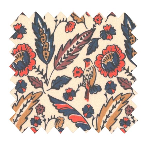 Tissu enduit au mètre plumes d'été
