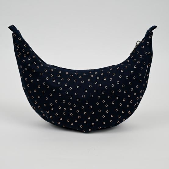 Petit Sac demi lune bulle bronze marine