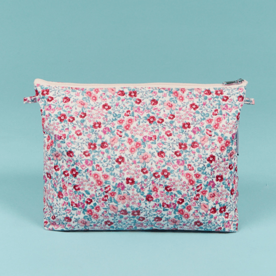 Trousse de toilette rose grenadine