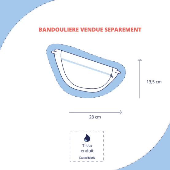 Petit sac banane suédine vert foncé