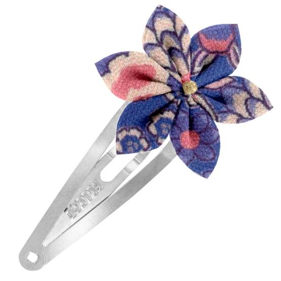 Barrette clic-clac fleur étoile lavandula