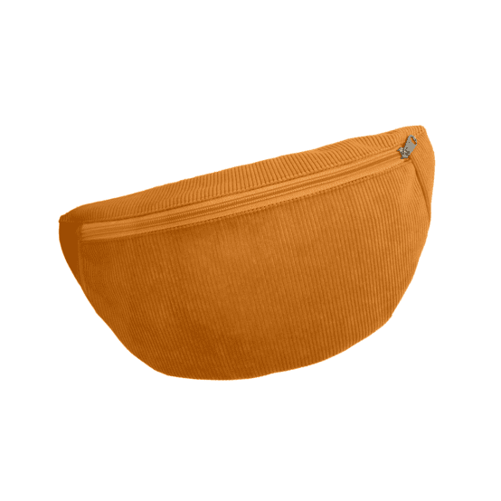 Petit sac banane velours côtelé moutarde