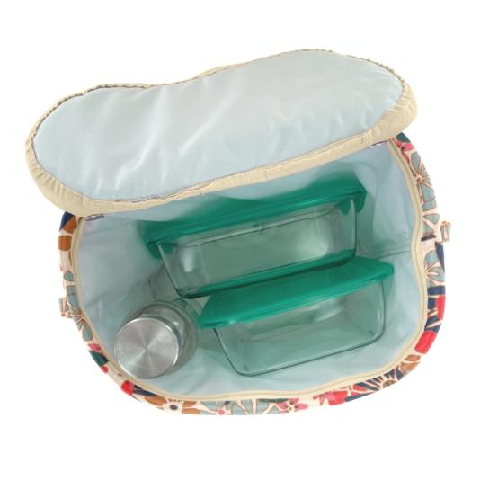 Sac Lunch Isotherme cerise en fleur