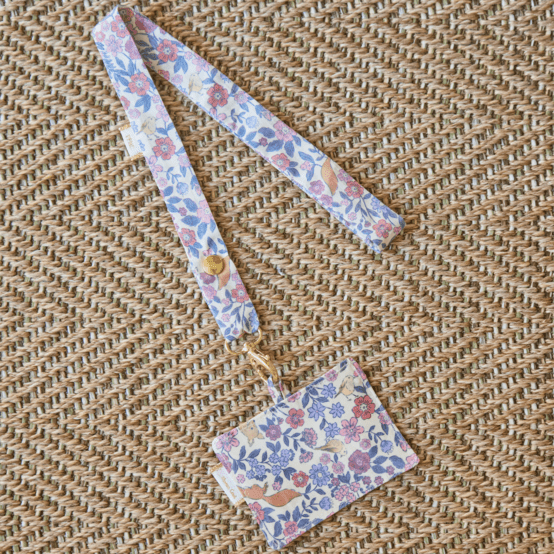 Porte-clés collier comptine enchantée rose
