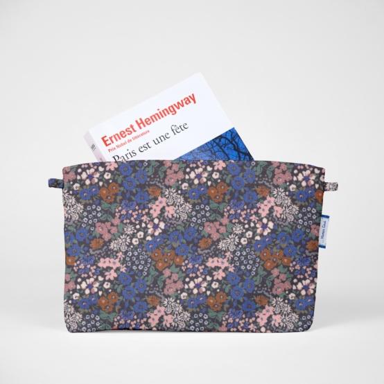 Pochette tissu monet lilas
