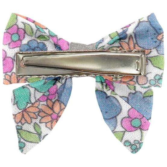 Barrette Mini Noeud Papillon pastel fleuri
