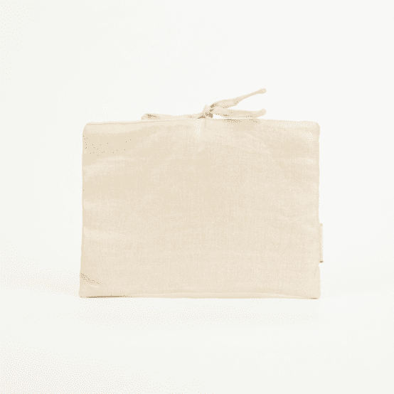 Pochette à livre broché lin doré