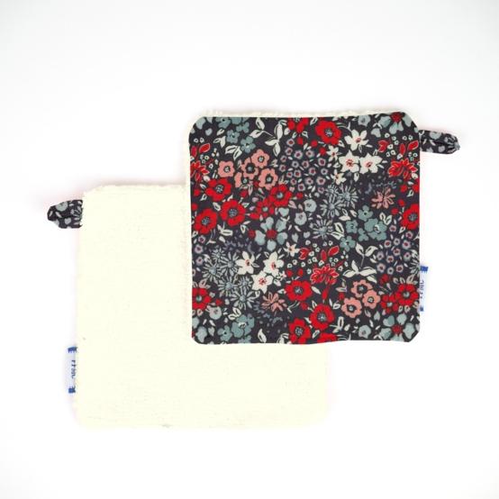 Carré Démaquillant Lavable jardin d'aurore