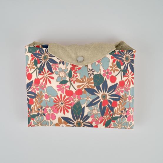 Sac cabas grand cerise en fleur