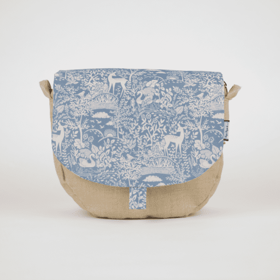 Rabat petite besace toile de biche