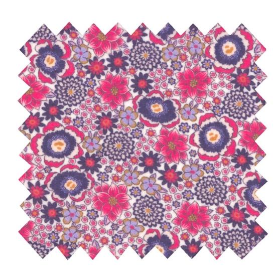 Tissu enduit  au mètre ex2543 lavandula fuchsia
