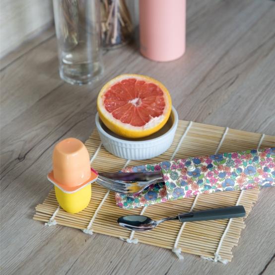 Pochette brosse à dents pastel fleuri