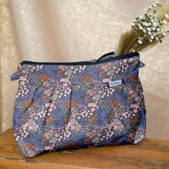 Pochette plissée monet lilas
