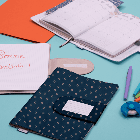 Protège carnet de santé bulle bronze marine