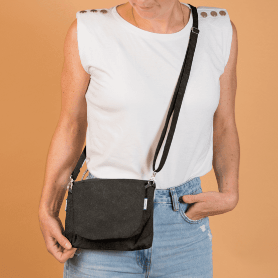 Grande Lanière Amovible suédine pailletée or