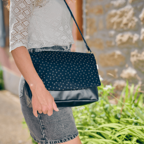 Base grande besace sans bandoulière bleu marine