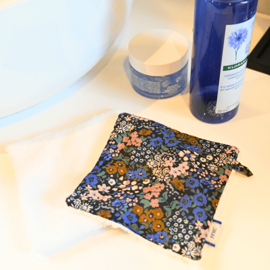 Carré Démaquillant Lavable monet lilas