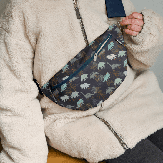 Petit sac banane jurassic dino marine