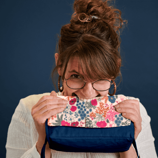 Base sac compagnon  bleu cobalt