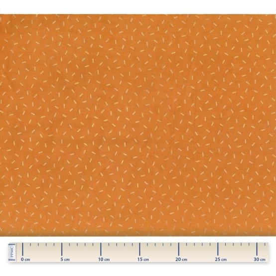 Tissu voile paille dorée caramel