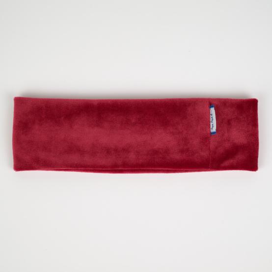 Bandeau jersey  velours rouge