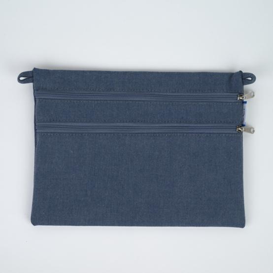 Pochette plate Aloïs jean enduit intérieur