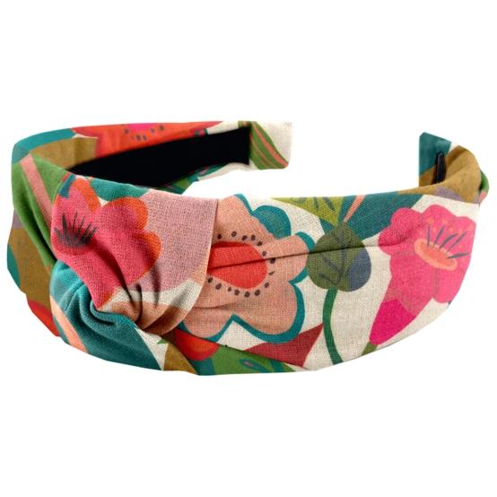 Serre-tête Large Croisé fleurs des iles