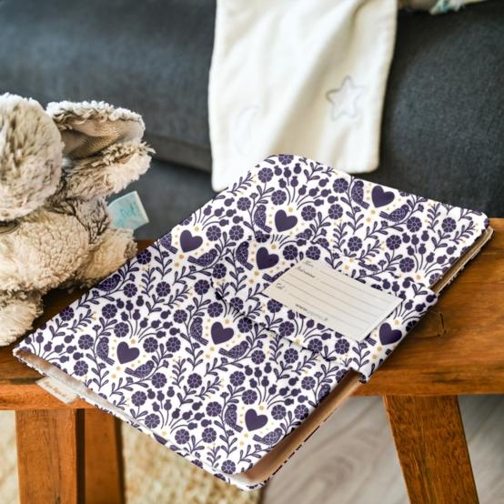 Protège carnet de santé scandinavia bleu