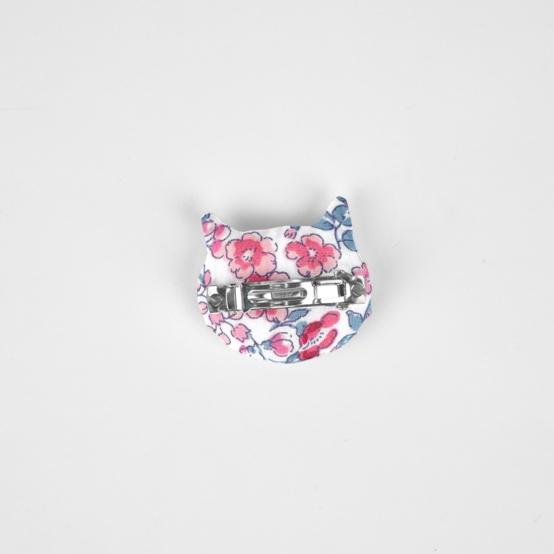 Barrette miaou rose grenadine