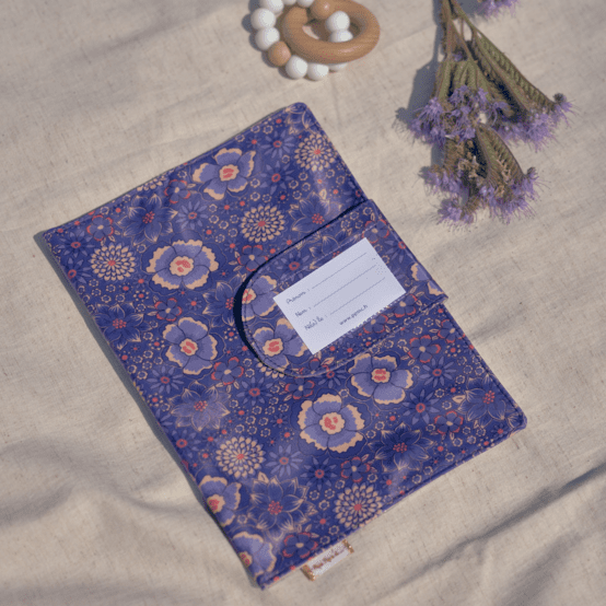 Protège carnet de santé lavandula