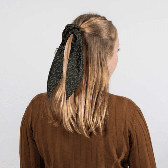 Foulchie court noir pailleté