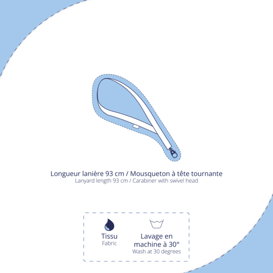 Porte-clés collier fleur de thé