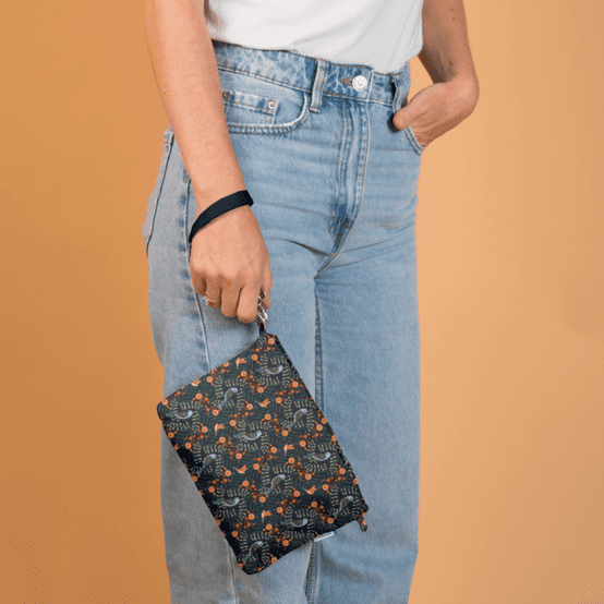 Pochette tissu birdy
