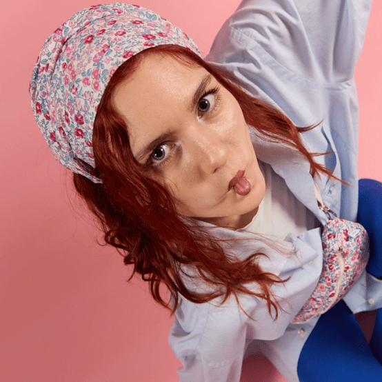 Bandeau fichu Adulte rose grenadine