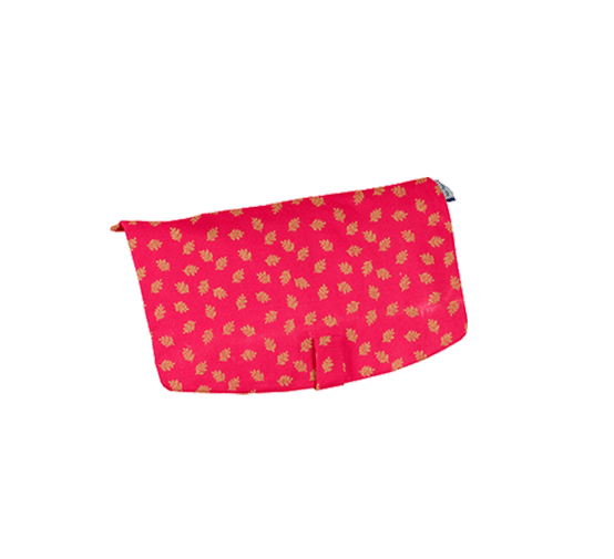 Rabat sac compagnon feuillage or rose