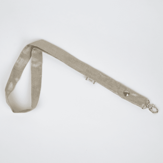 Porte-clés collier  lin pailleté