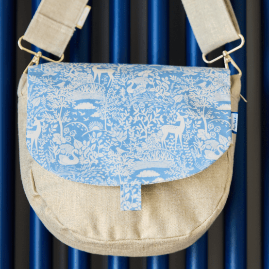 Rabat petite besace toile de biche